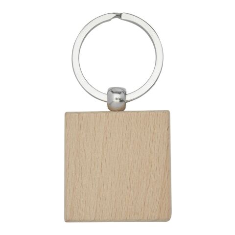 Gioia beech wood squared keychain Standard | Natural | Not applicable | No Branding | not available | not available