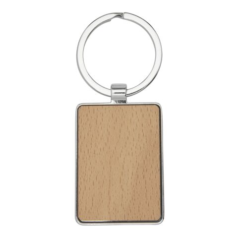 Mauro beech wood rectangular keychain Standard | Natural | No Branding | not available | not available