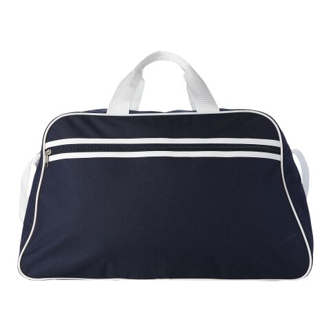 San Jose 2-stripe sports duffel bag Standard | Navy-White | No Branding | not available | not available | not available