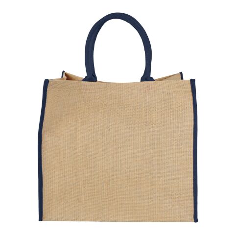 Harry coloured edge jute tote bag Standard | Natural-Navy | Not applicable | No Branding | not available | not available
