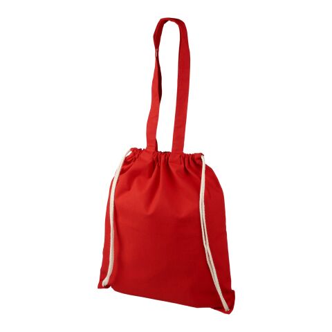 Eliza 240 g/m² cotton drawstring backpack Standard | Red | not available | No Branding | not available | not available | not available