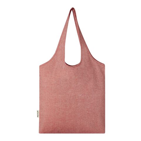 Pheebs 150 g/m² recycled cotton trendy tote bag 7L Standard | Heather red | No Branding | not available | not available | not available