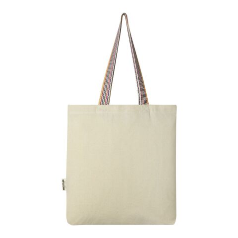 Rainbow 180 g/m² recycled cotton tote bag 5L Standard | Natural | Not applicable | No Branding | not available | not available | not available