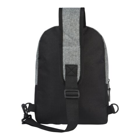 Reclaim GRS recycled two-tone sling 3.5L Standard | Solid black-Heather grey | No Branding | not available | not available | not available