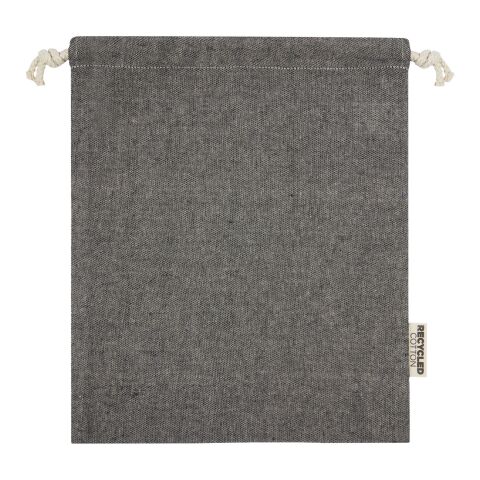 Pheebs 150 g/m² GRS recycled cotton gift bag medium 1.5L Standard | Heather black | not available | No Branding | not available | not available | not available