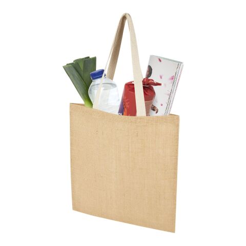 Juta 300 g/m² jute tote bag 7L Standard | Natural-Transparent | No Branding | not available | not available