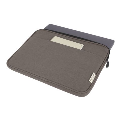 Joey 14" GRS recycled canvas laptop sleeve 2L Standard | Grey | not available | No Branding | not available | not available | not available