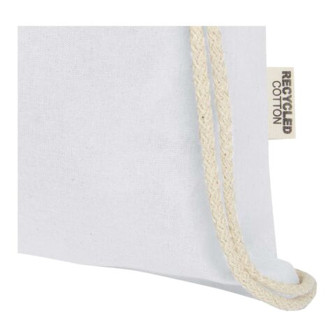Oregon 140 g/m² GRS recycled cotton drawstring bag Standard | white | No Branding | not available | not available | not available