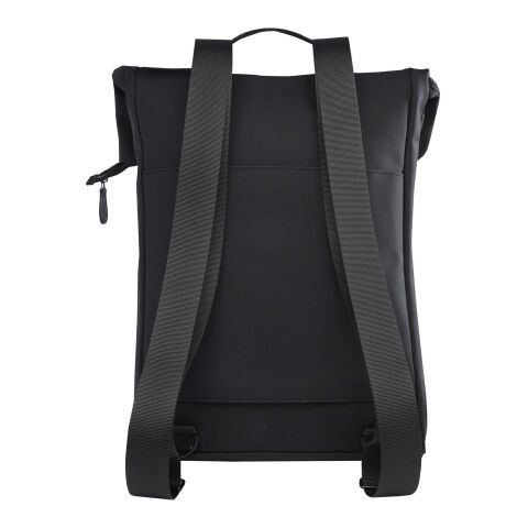 Turner 15.6&quot; GRS recycled roll-top laptop backpack 12L Standard | Black | No Branding | not available | not available