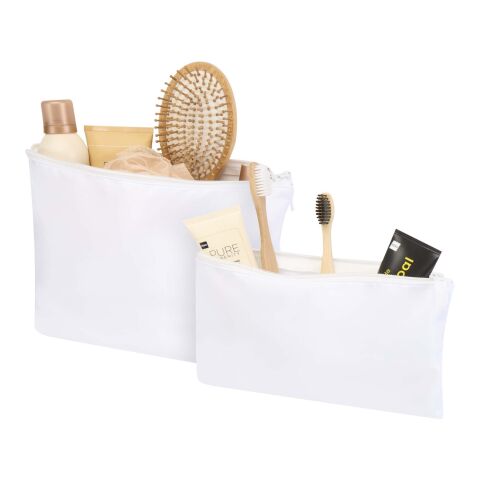 Swift GRS recycled toiletry bag set Standard | White | No Branding | not available | not available | not available