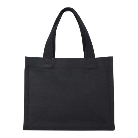 Odessa 220 g/m² GRS recycled cotton mini gusset tote bag 9L Standard | Solid black | not available | No Branding | not available | not available | not available