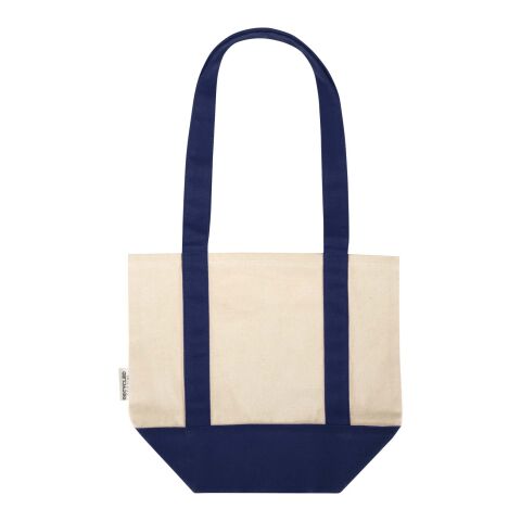 Sam 320 g/m² GRS recycled mini cotton tote bag Standard | Navy-Natural | No Branding | not available | not available | not available