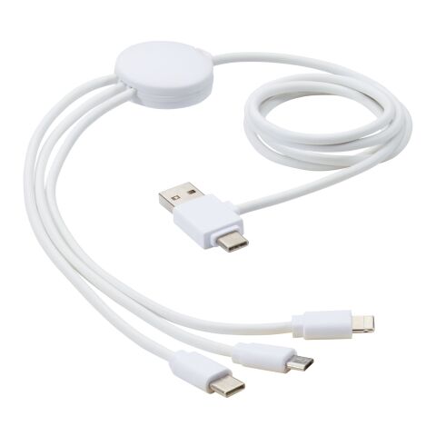 Pure 5-in-1 charging cable with antibacterial additive Standard | White | No Branding | not available | not available