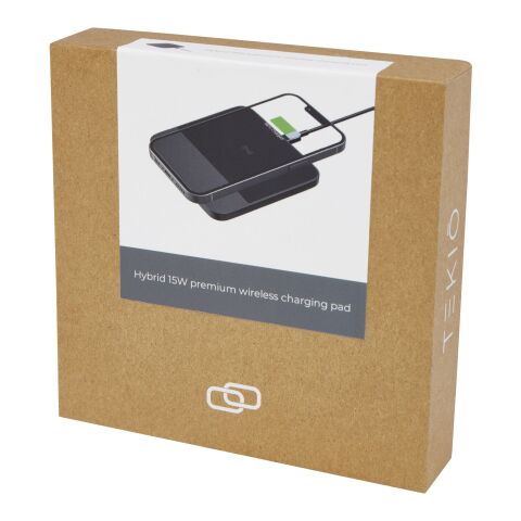Hybrid 15W premium wireless charging pad Standard | Solid black | No Branding | not available | not available