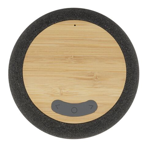 Ecofiber bamboo/RPET Bluetooth® speaker and wireless charging pad Standard | Natural-Grey | No Branding | not available | not available