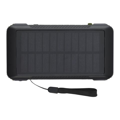 Soldy 10.000 mAh RCS recycled plastic solar dynamo power bank Standard | Army green | No Branding | not available | not available