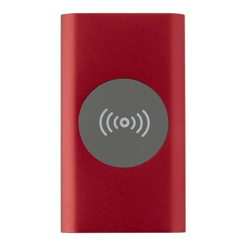 Juice 4000 mAh Type-C recycled aluminium wireless power bank Standard | Red | Not applicable | No Branding | not available | not available