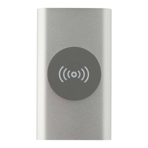 Juice 4000 mAh Type-C recycled aluminium wireless power bank Standard | Silver | not available | No Branding | not available | not available