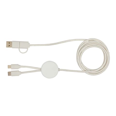Citala 5-in-1 recycled plastic 150 cm data sync and 27W fast charge cable Standard | White | not available | No Branding | not available | not available