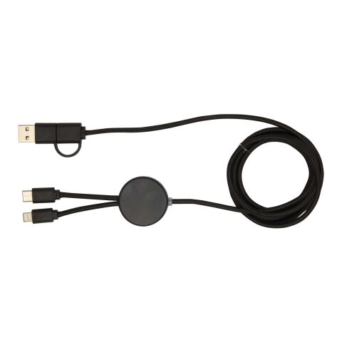 Citala 5-in-1 recycled plastic 150 cm data sync and 27W fast charge cable Standard | Black | No Branding | not available | not available