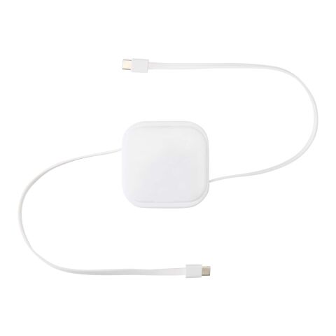 Gloas 5-in-1 recycled retractable data sync and 100W fast charge cable with smartphone tool kit Standard | White | No Branding | not available | not available