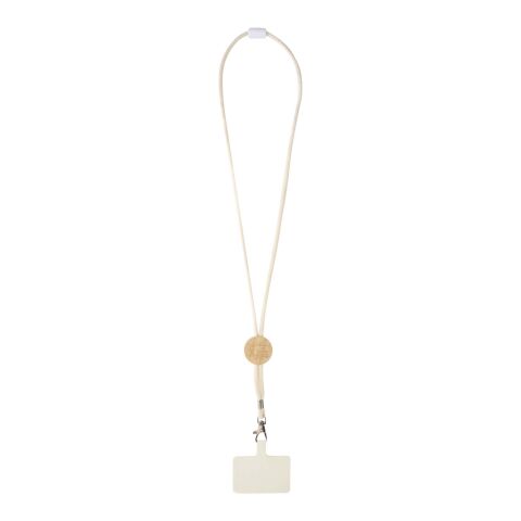 Adhab smartphone lanyard with bamboo details Standard | white | No Branding | not available | not available | not available