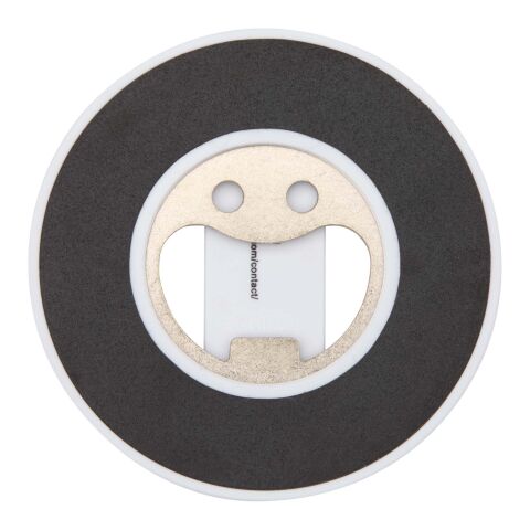 Ain recycled plastic magnetic phone stand with bottle opener  Standard | White | No Branding | not available | not available