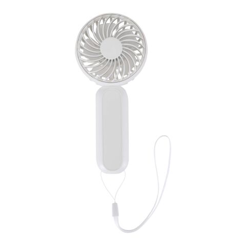 Aervia recycled plastic portable fan Standard | White | No Branding | not available | not available