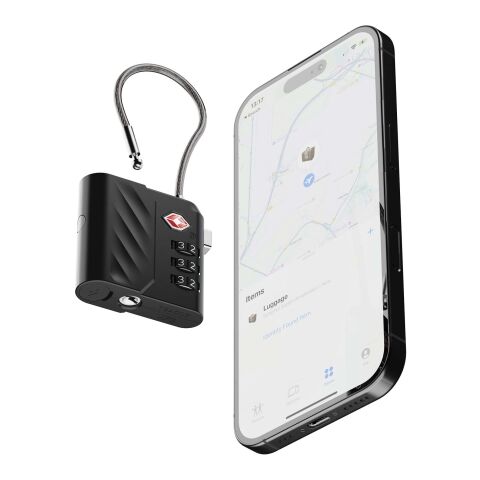 Xtorm Lock Tag TSA combination lock with location tracker Black