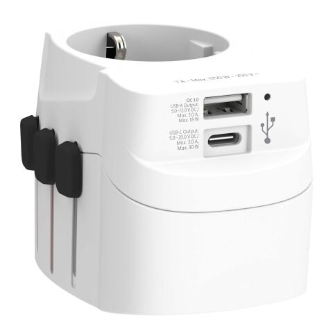 SKROSS® PRO Light USB AC30PD world adapter White