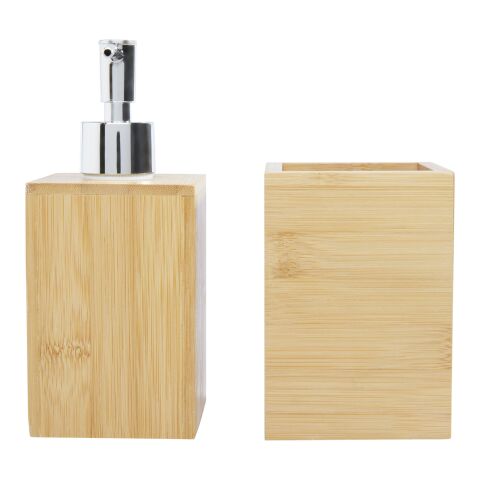 Hedon 3-piece bamboo bathroom set Standard | Natural | No Branding | not available | not available