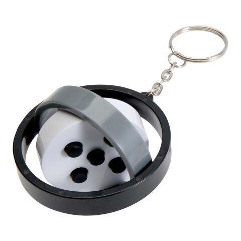 Spinx recycled plastic gyroscope fidget keychain Standard | Solid black | not available | No Branding | not available | not available