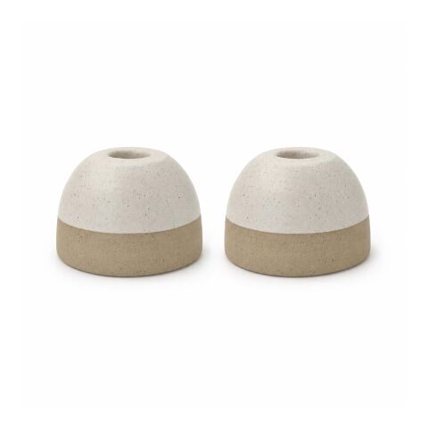 Originalhome ReClay dinner candle holder set White