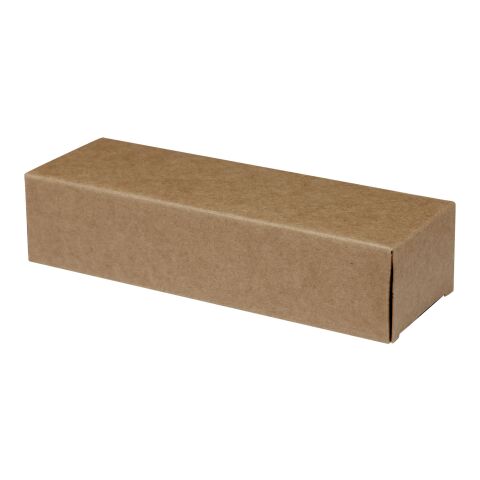 Hiru rPET/wood mirrored polarized sunglasses in gift box Standard | Brown | 1-color Pad Print | left temple | 50 mm x 7 mm