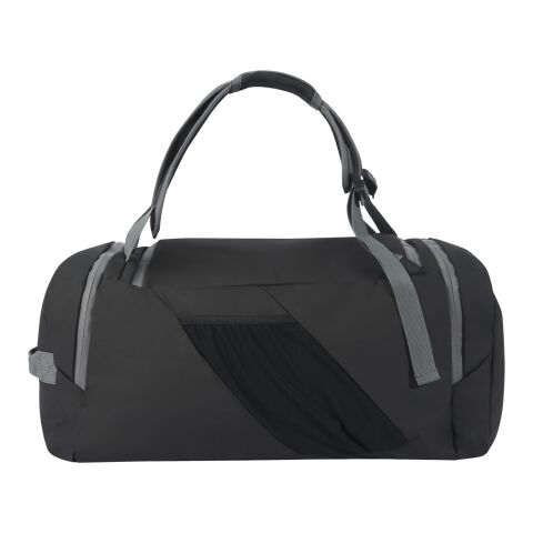 Aqua GRS recycled water resistant duffel backpack 35L Standard | Solid black | No Branding | not available | not available | not available