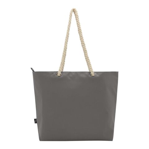 Panama GRS recycled beach cooler tote bag with cord handles Standard | Grey | No Branding | not available | not available