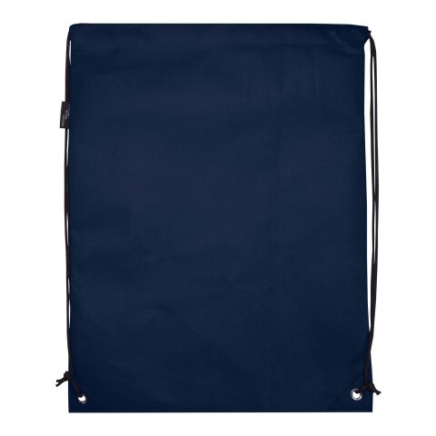 Evergreen GRS recycled non-woven drawstring bag 5L Standard | Heather navy | not available | No Branding | not available | not available | not available