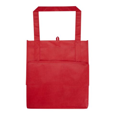 Liberty GRS recycled non-woven bottom board tote bag 29L Standard | Red | No Branding | not available | not available | not available