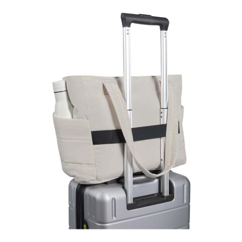 Puffer 15.6" GRS recycled laptop tote bag 18L  Standard | Sandstone | No Branding | not available | not available | not available