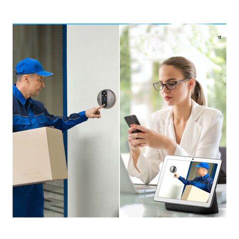 Prixton DV50 smart wifi door guard viewer Solid black | No Branding