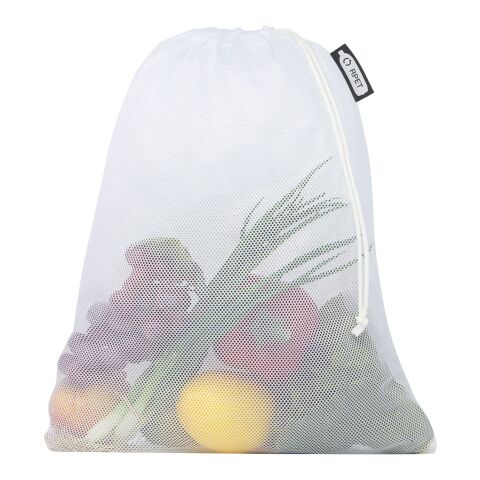Recycled polyester grocery bag 30x41 cm White | No Branding | not available | not available