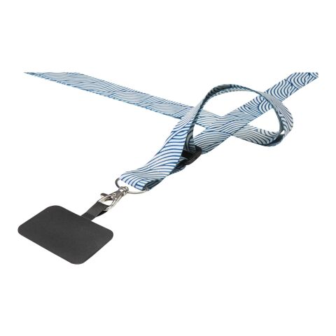 Lyra sublimation adjustable lanyard with phone holder White | No Branding | not available | not available