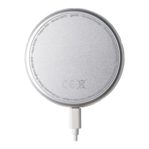 gomi 15W recycled plastic wireless charging pad Pearl
