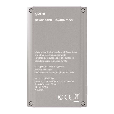 gomi Loop 10.000 mAh power bank Blue
