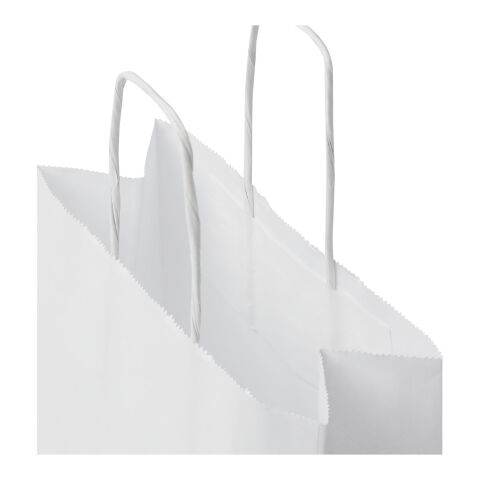 Kraft 80 g/m2 paper bag with twisted handles - small White | Not applicable | No Branding | not available | not available