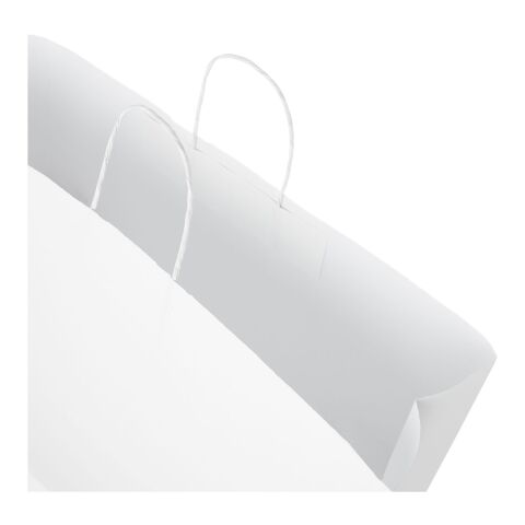 Kraft 90-100 g/m2 paper bag with twisted handles - XX large white | No Branding | not available | not available