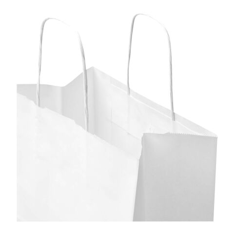Kraft 80-90 g/m2 paper bag with twisted handles - 25 x 15 x 32 cm White | No Branding | not available | not available