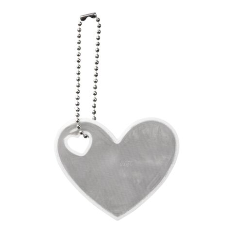 RFX™ H-12 heart reflective PVC hanger White | No Branding | not available | not available