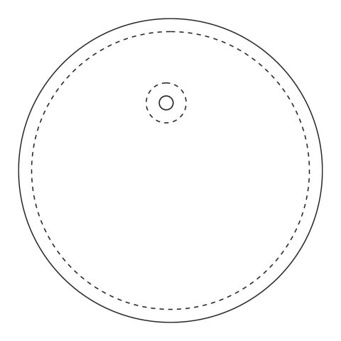 RFX™ round reflective PVC hanger Neon yellow | No Branding | not available | not available