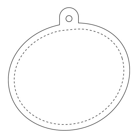 RFX oval reflective tag White | No Branding | not available | not available